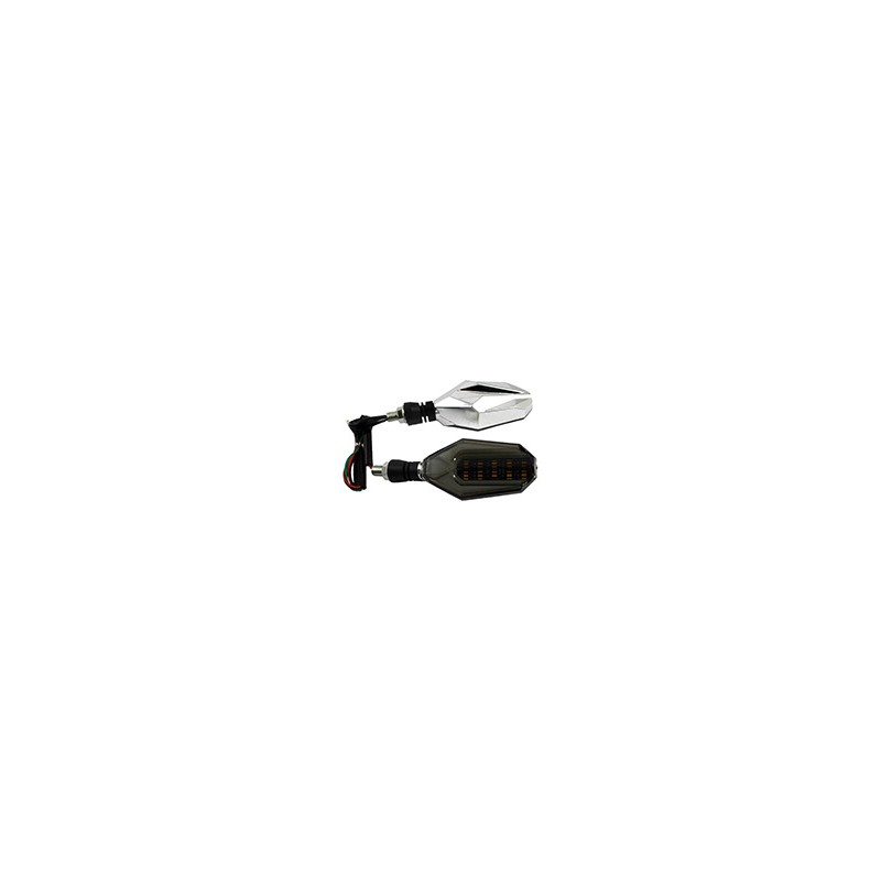 DIRECCIONAL PLATA LED AMARILLO/BLANCO 12V