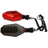 DIRECCIONAL ROJO LED AMARILLO/BLANCO 12V