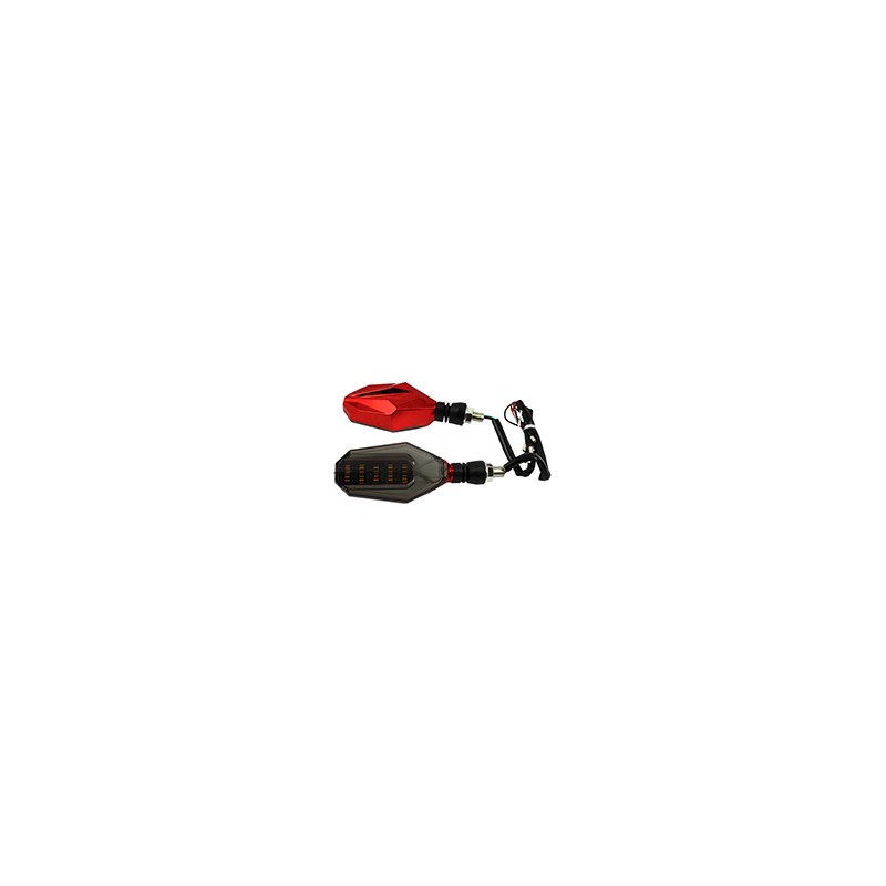 DIRECCIONAL ROJO LED AMARILLO/BLANCO 12V
