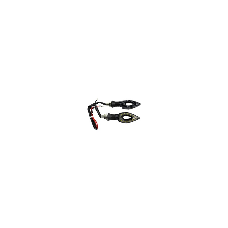 DIRECCIONAL SERPIENTE LED AMARILLO/ROJO 12V