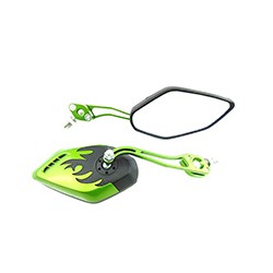 ESPEJO IRON RACING FENIX NEGRO/VERDE