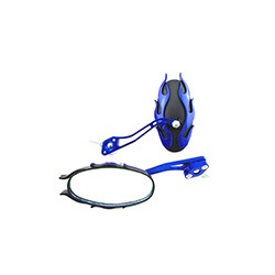 ESPEJO IRON RACING FUEGO FURIA NEGRO/AZUL