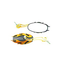 ESPEJO IRON RACING FUEGO FURIA NEGRO/DORADO