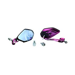 ESPEJO IRON RACING FUEGO FURIA NEGRO/MORADO