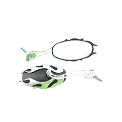 ESPEJO IRON RACING FUEGO FURIA NEGRO/PLATA