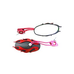 ESPEJO IRON RACING FUEGO FURIA NEGRO/ROJO