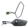 ESPEJO IRON RACING MODERNO NEGRO/FIBRA