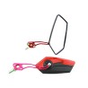 ESPEJO IRON RACING MODERNO NEGRO/ROJO