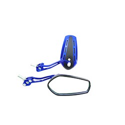 ESPEJO IRON RACING RIEL NEGRO/AZUL