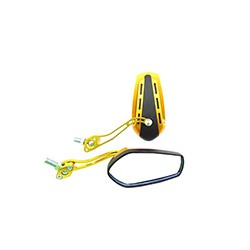 ESPEJO IRON RACING RIEL NEGRO/DORADO