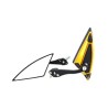 ESPEJO IRON RACING TRIANGULO NEGRO/DORADO