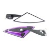 ESPEJO IRON RACING TRIANGULO NEGRO/MORADO