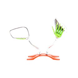 ESPEJO JGO DECORATIVO CROMADO MANO VERDE