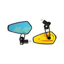 ESPEJO JGO P/MOTO IRON RACING AMERICA DORADO