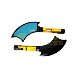 ESPEJO JGO P/MOTO IRON RACING HACHA DORADO