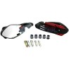 ESPEJO YAMAHA FZ-S C/KIT TORN. AJUSTABLES ROJO