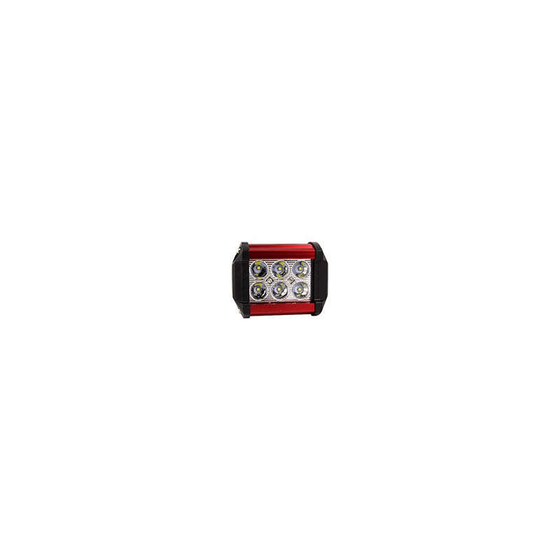 FARO AUX HIPERLED IR-1810 8-80V 18W 1200LM ROJO